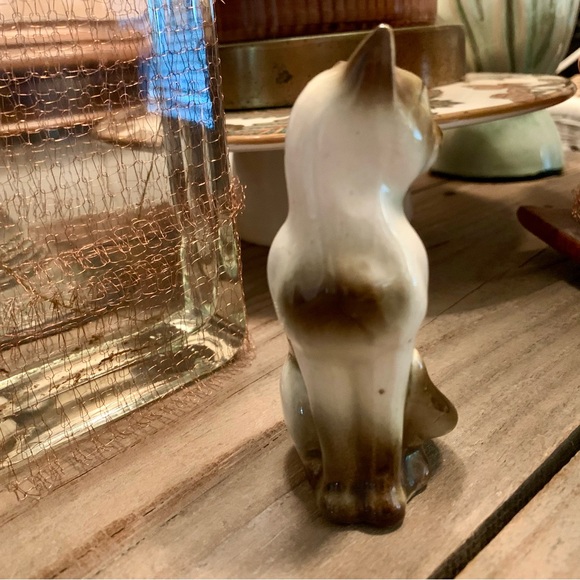 🌱Vintage Siamese Cat Ceramic~farmhouse~trinkets~granny core~cottage core~pets - Picture 3 of 10